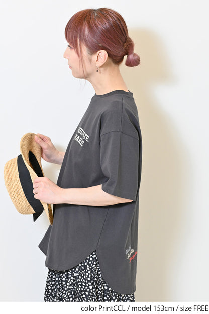 BACKナンバー刺繍 T