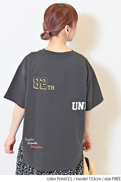 BACKナンバー刺繍 T