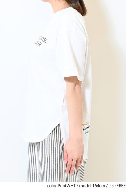 BACKナンバー刺繍 T