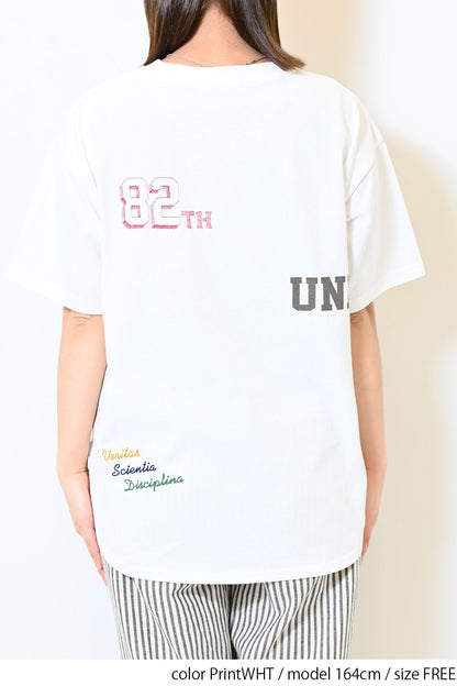 BACKナンバー刺繍 T