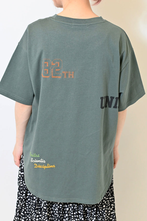 BACKナンバー刺繍 T