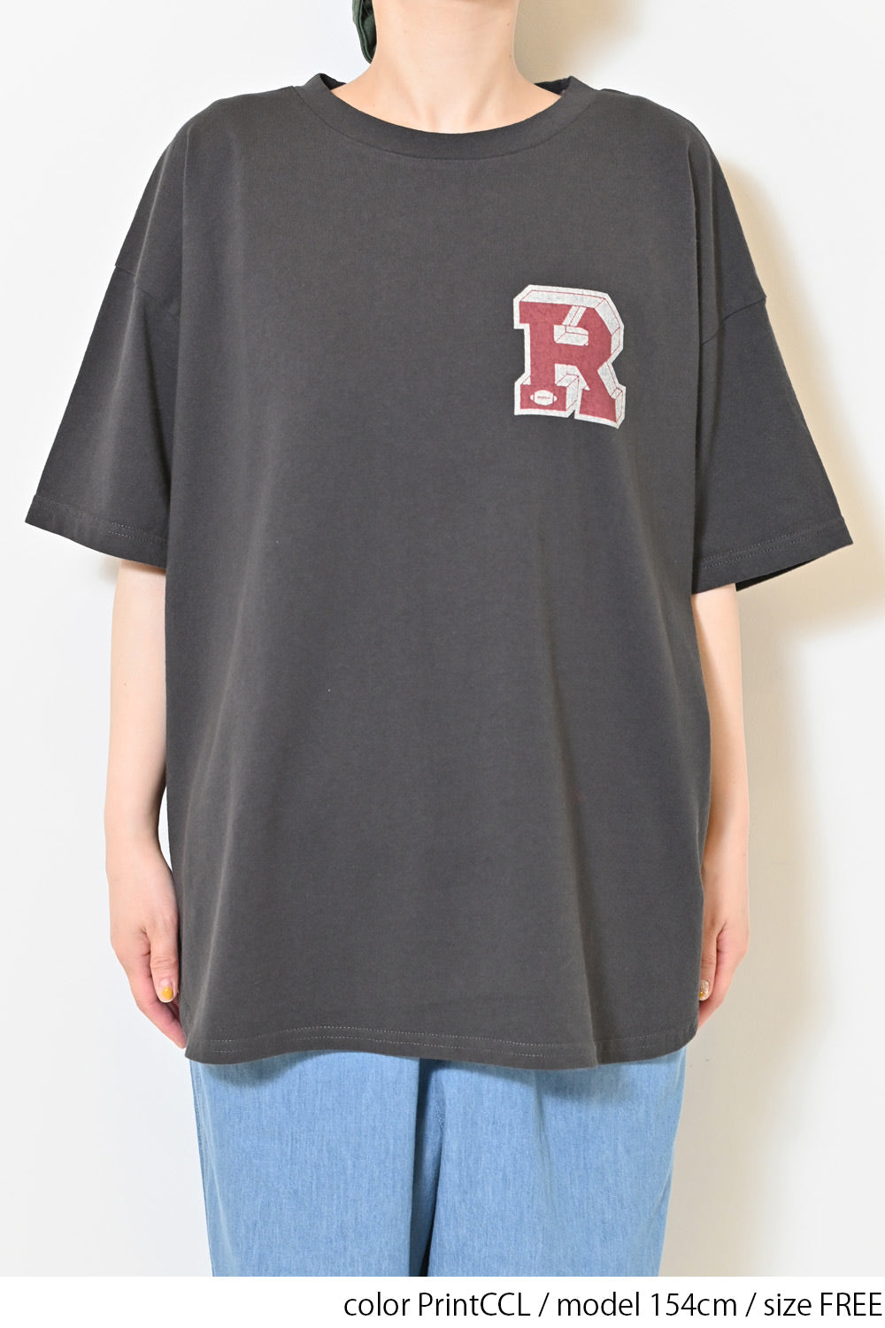 ≪SALE≫Patch Style Print Big Tee
