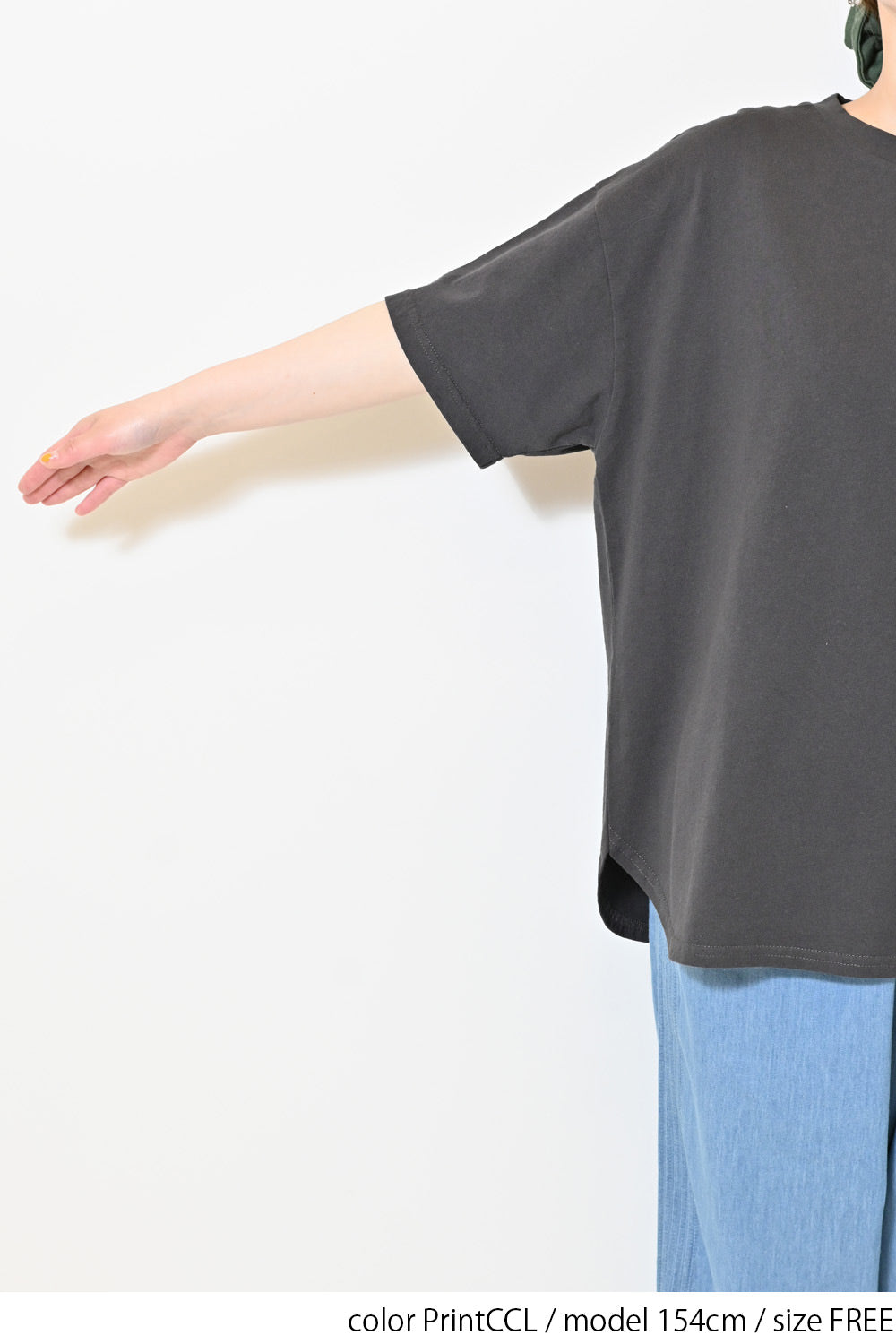 ≪SALE≫Patch Style Print Big Tee