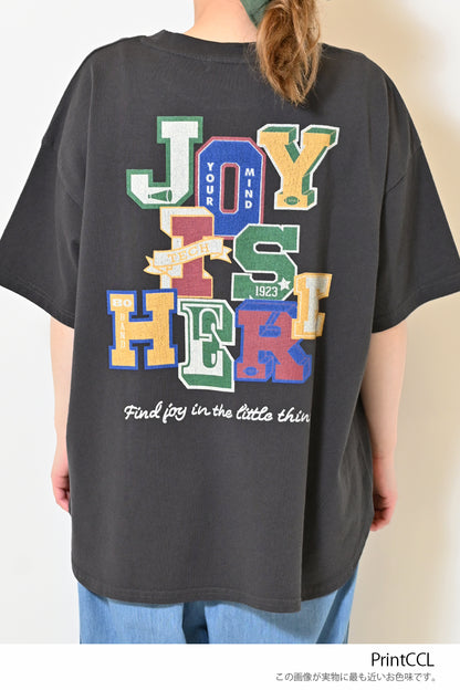 ≪SALE≫Patch Style Print Big Tee