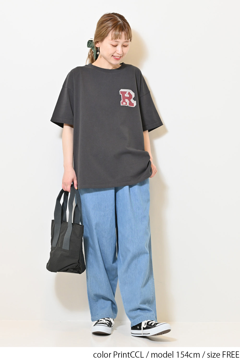 ≪SALE≫Patch Style Print Big Tee