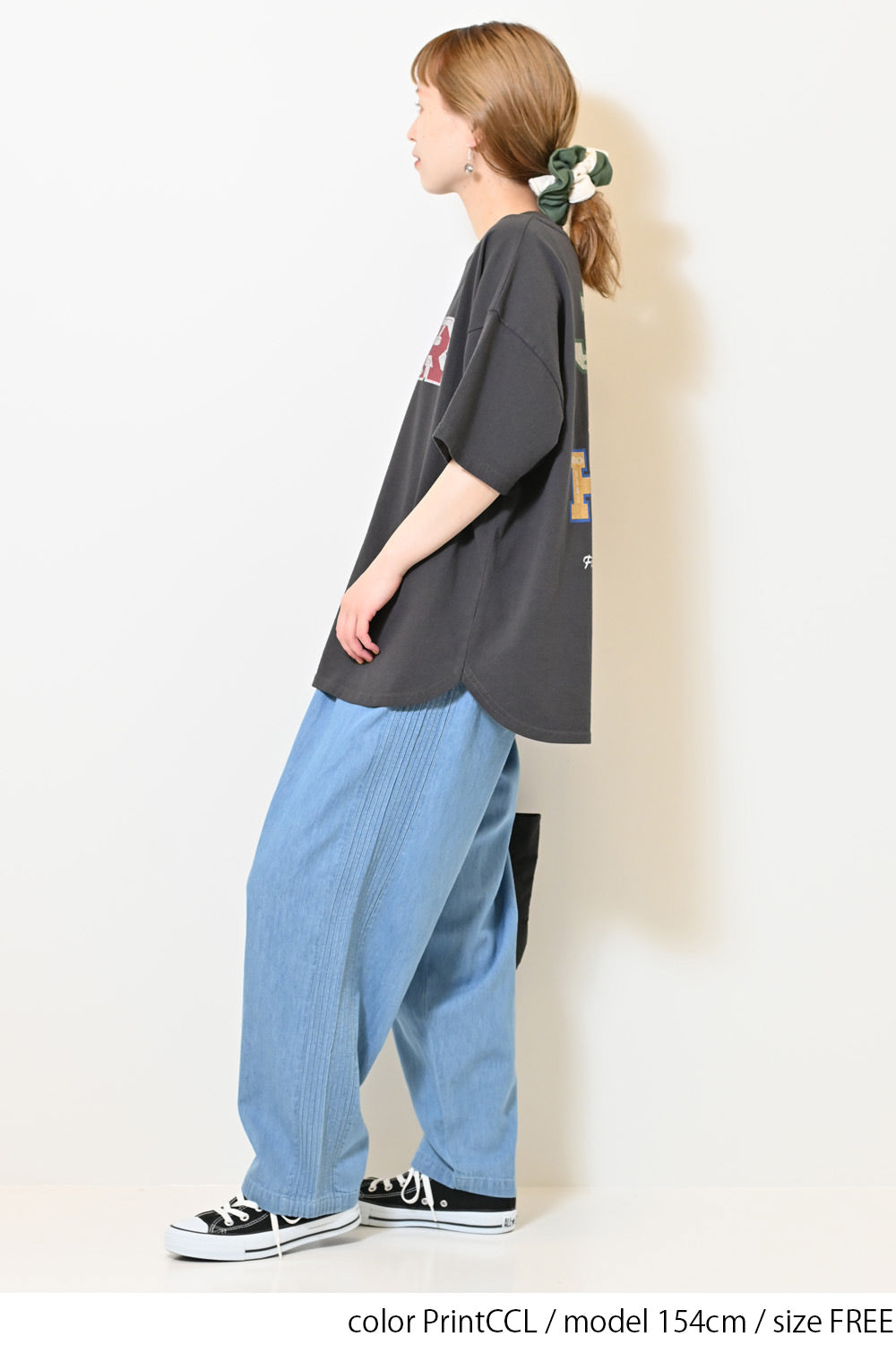 ≪SALE≫Patch Style Print Big Tee