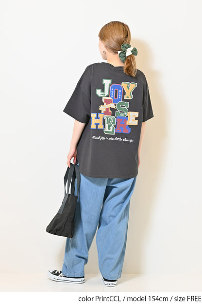 ≪SALE≫Patch Style Print Big Tee