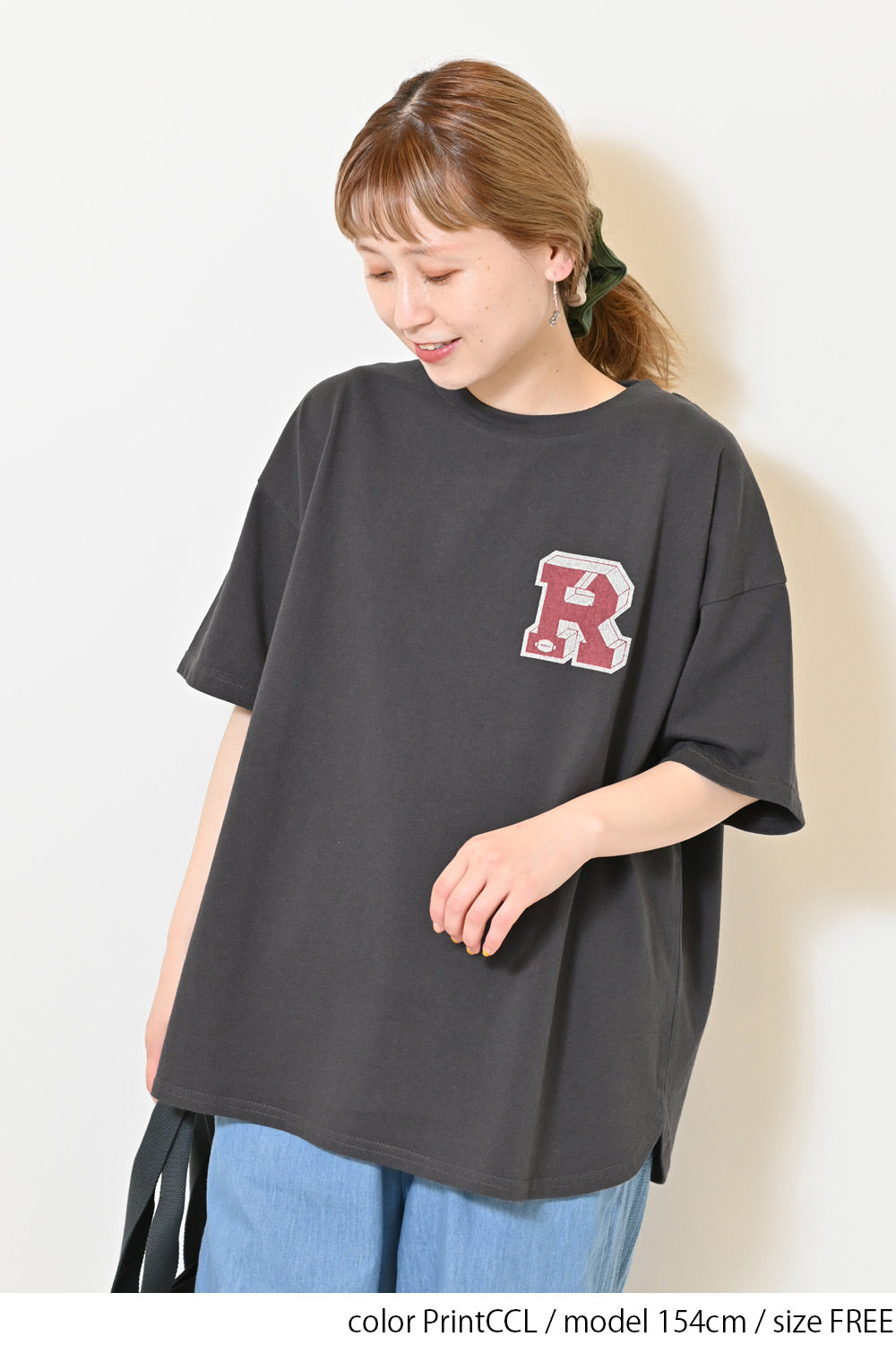 ≪SALE≫Patch Style Print Big Tee