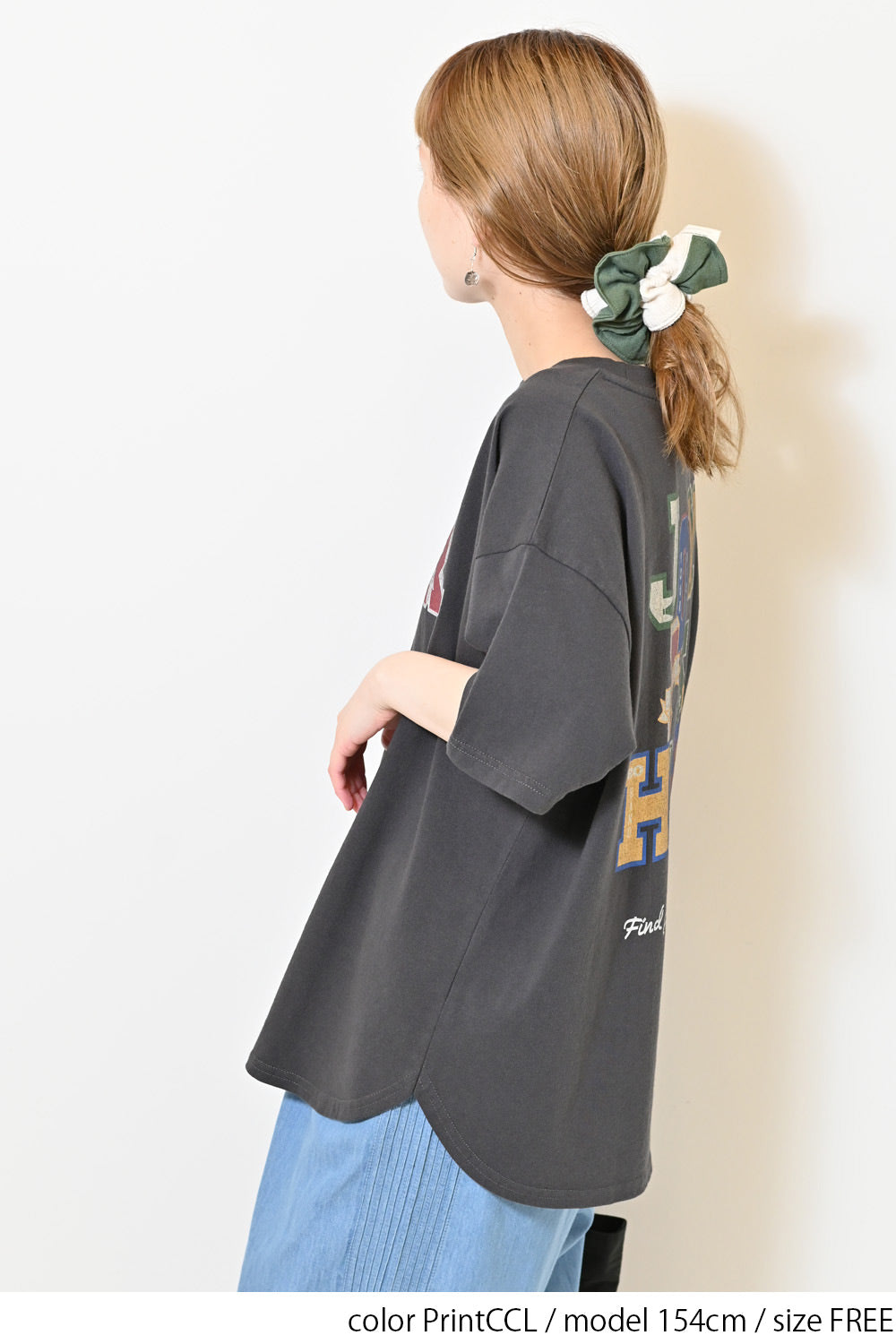 ≪SALE≫Patch Style Print Big Tee