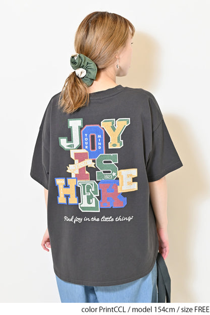 ≪SALE≫Patch Style Print Big Tee