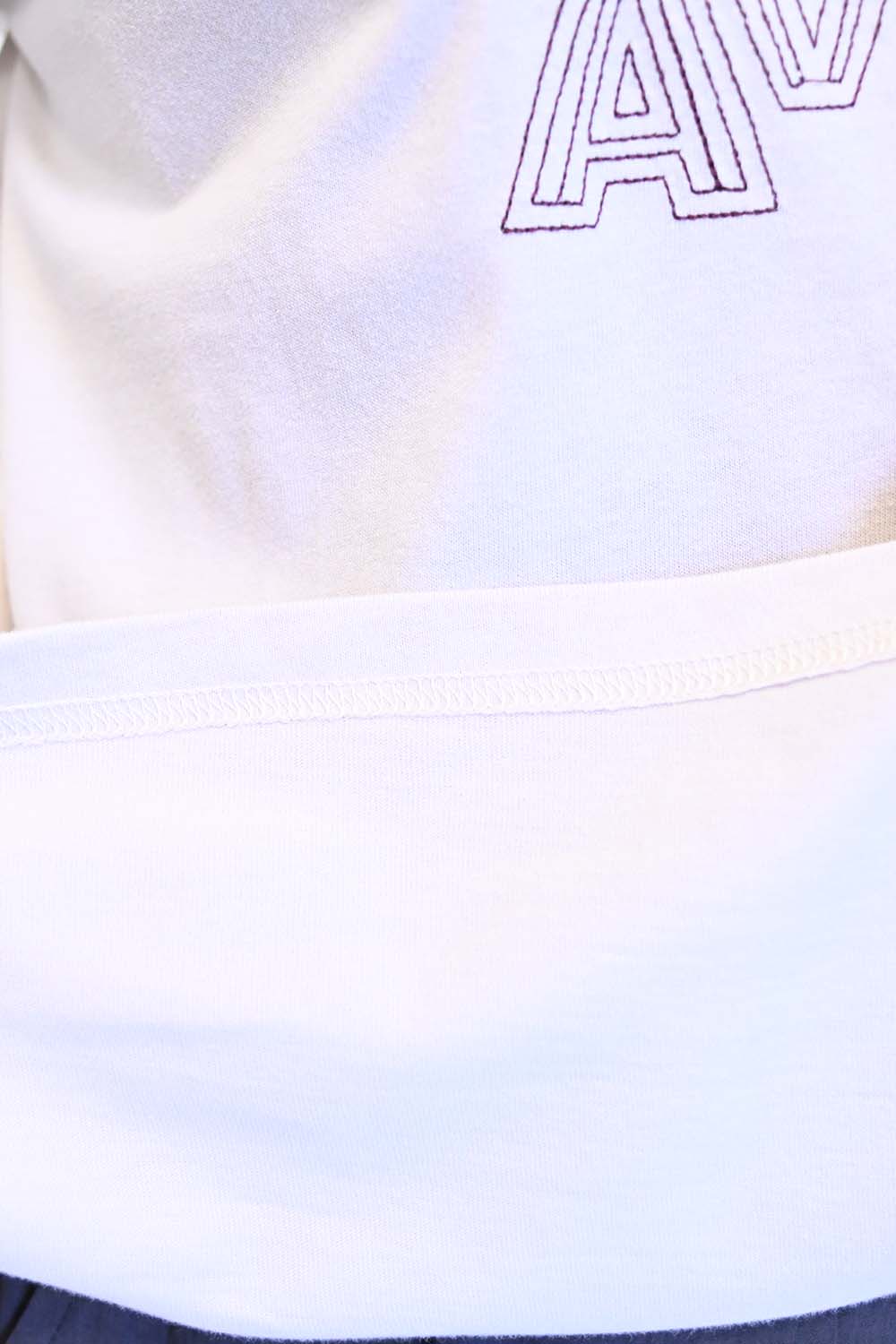 ロゴ刺繍ロンTee