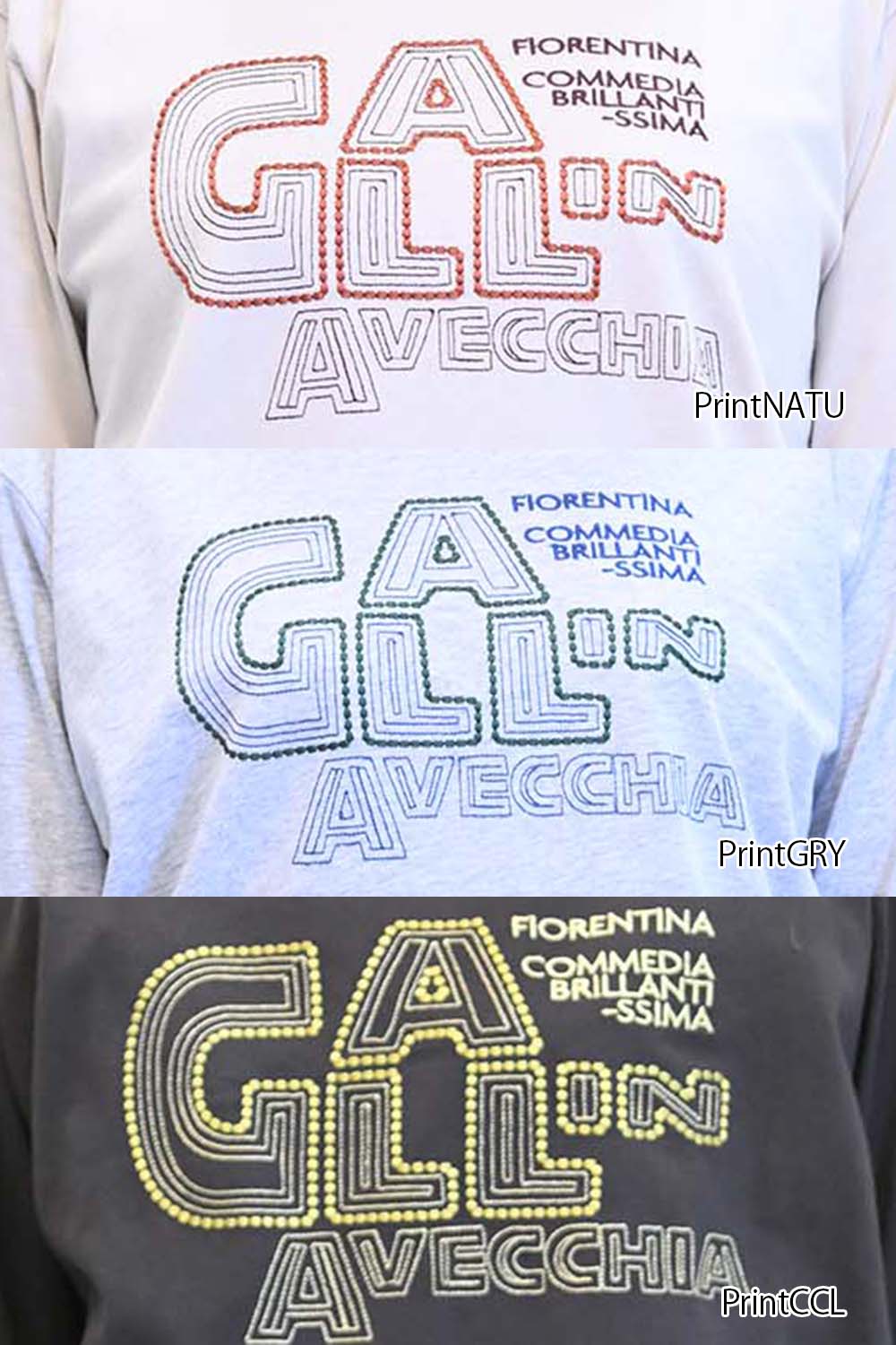 ロゴ刺繍ロンTee