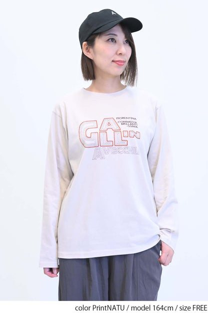 ロゴ刺繍ロンTee