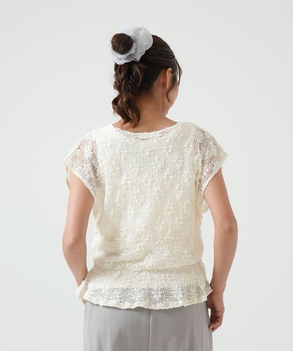 《5月11日入荷》シャーリングメッシュビスチェ