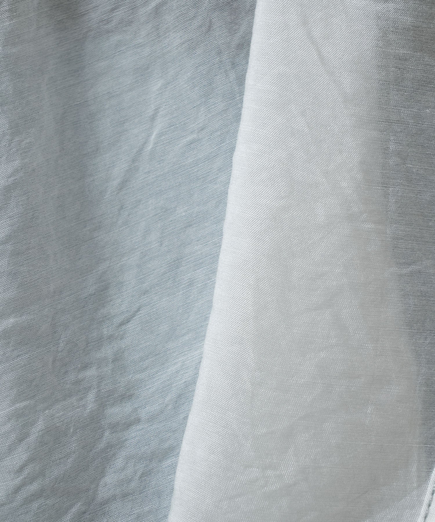 Color-contrast stitch sheer shirt