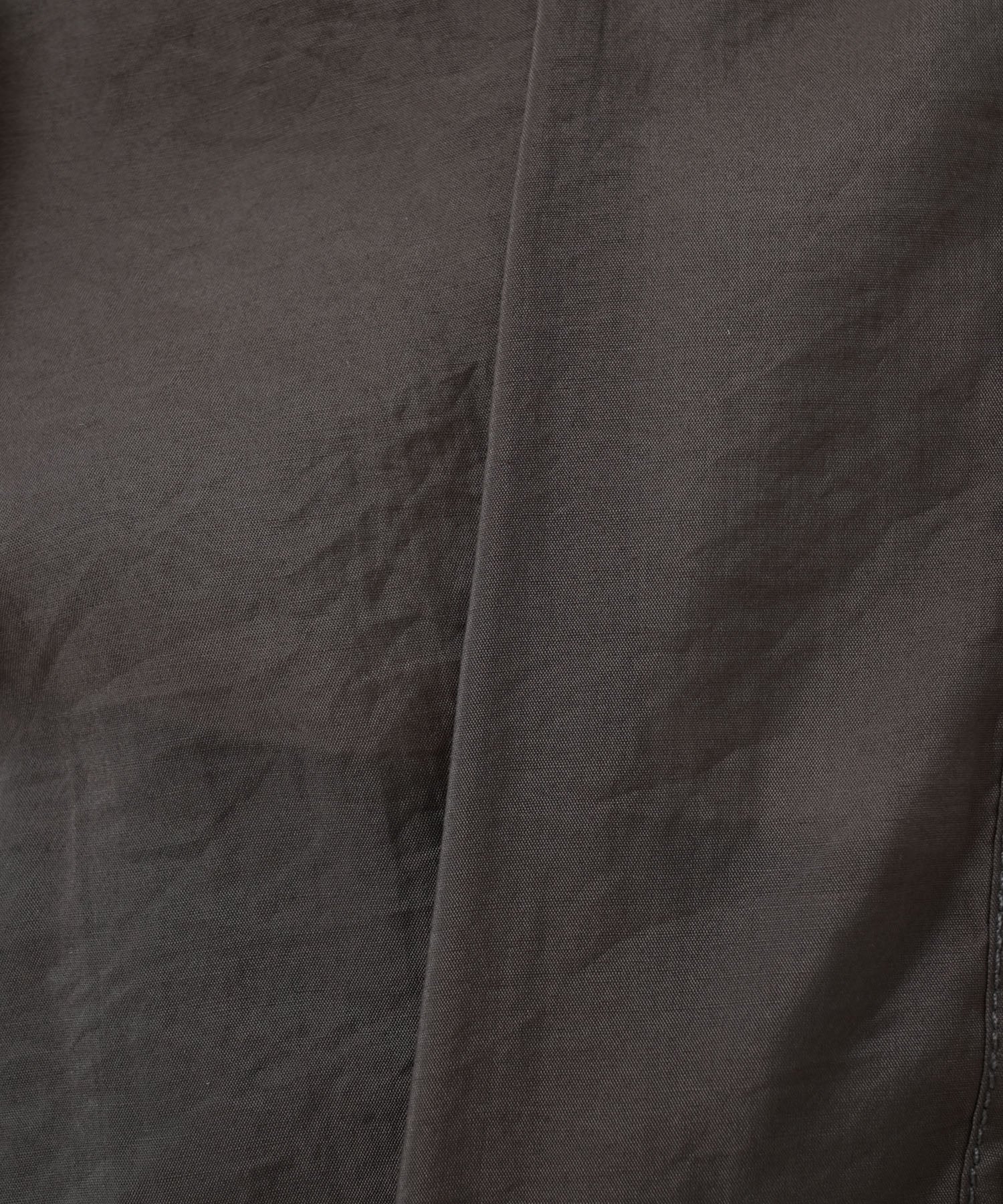 Color-contrast stitch sheer shirt