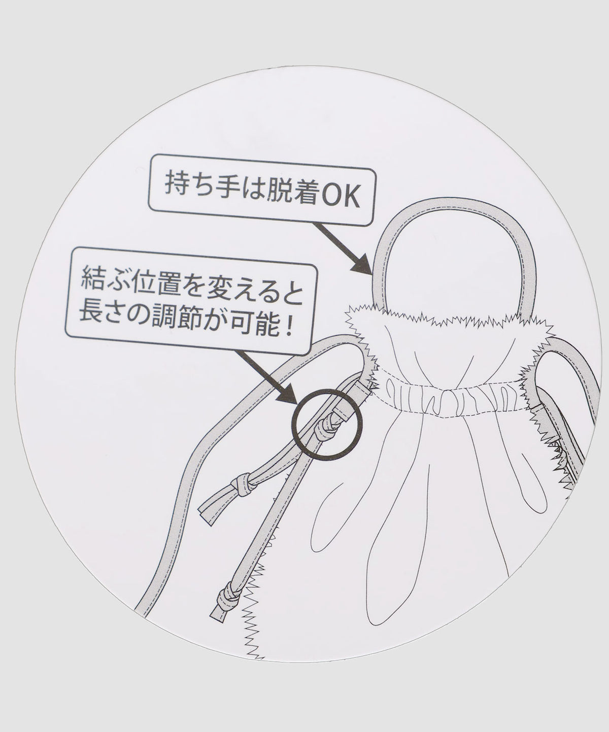 《9/30発売》巾着２WAYファーショルダー