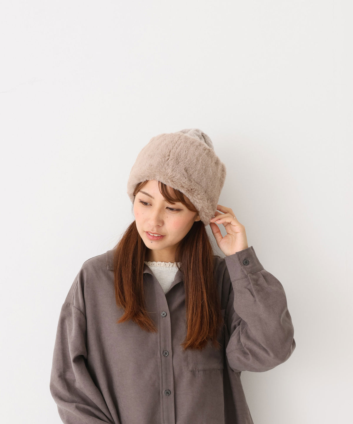 ブラウン / 162cm / FREE