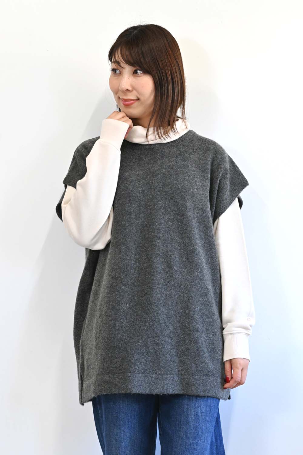 ≪SALE≫ Wool-Blend Cozy Knit Poncho
