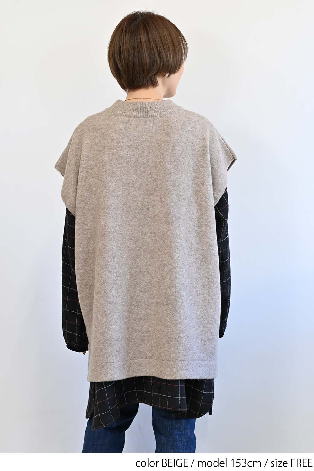 ≪SALE≫ Wool-Blend Cozy Knit Poncho