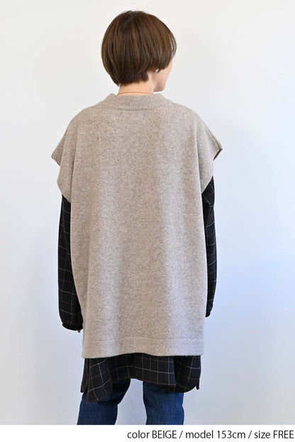 ≪SALE≫ Wool-Blend Cozy Knit Poncho