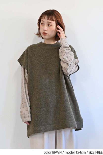 ≪SALE≫ Wool-Blend Cozy Knit Poncho