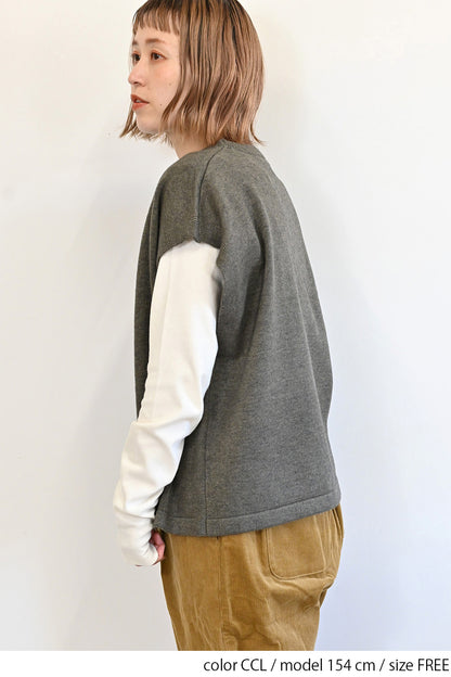 もちっとニットポンチョ