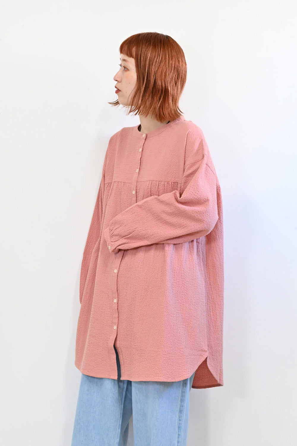 ≪SALE≫ Dobby Panel Gathered Tunic