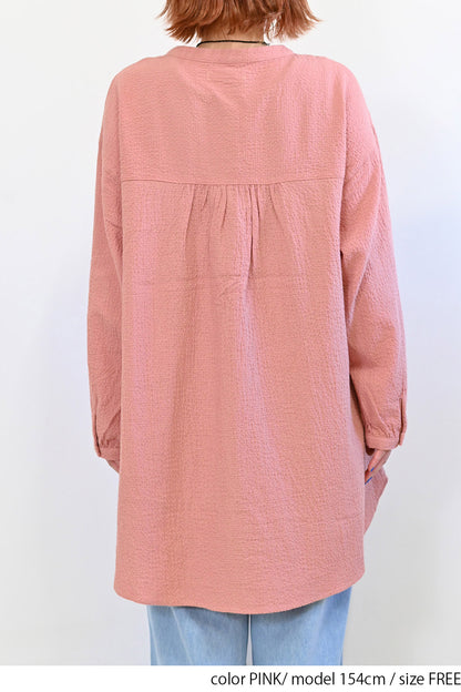 ≪SALE≫ Dobby Panel Gathered Tunic