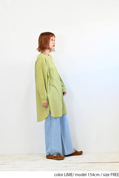 ≪SALE≫ Dobby Panel Gathered Tunic