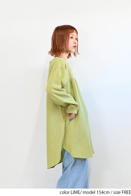 ≪SALE≫ Dobby Panel Gathered Tunic