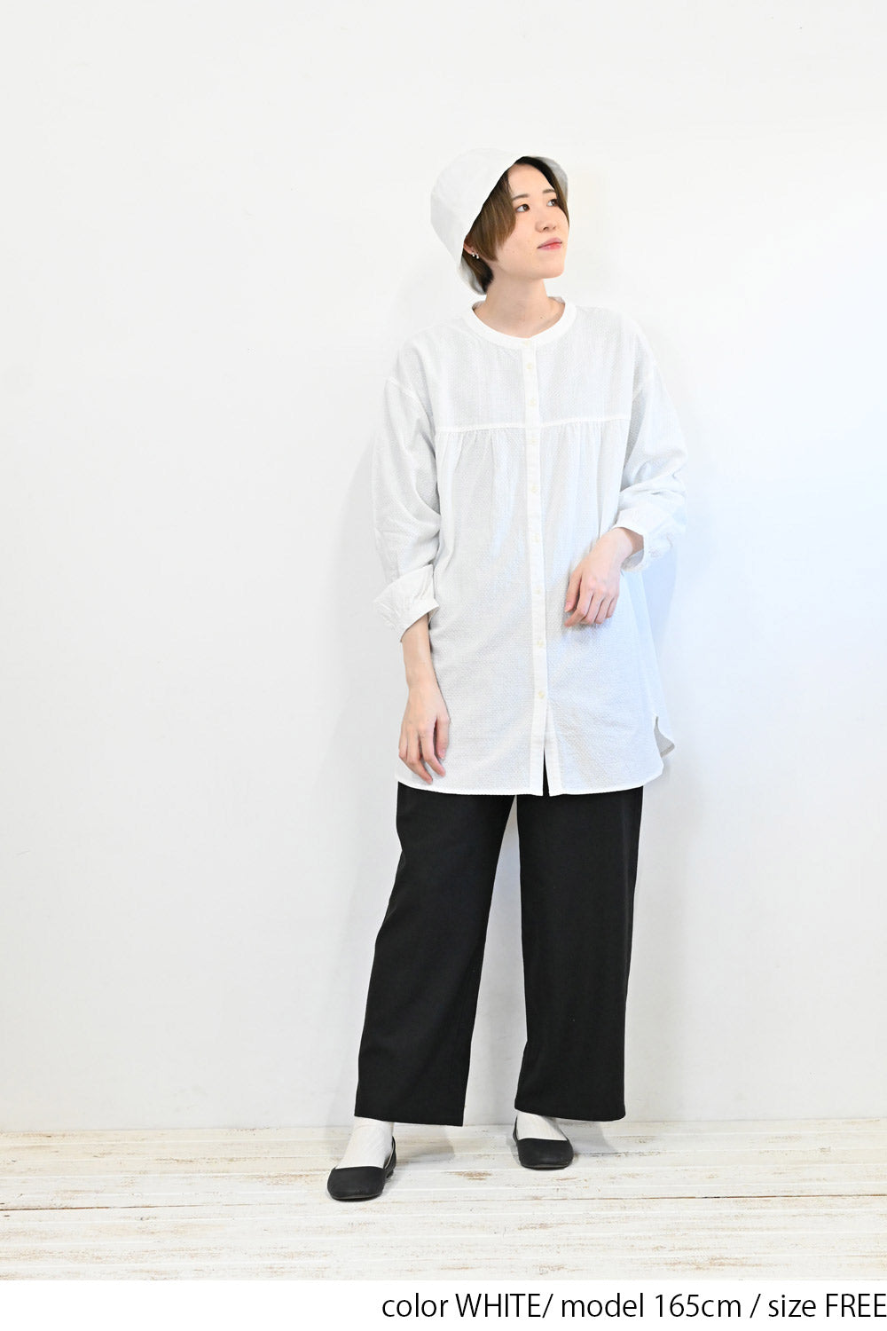 ≪SALE≫ Dobby Panel Gathered Tunic