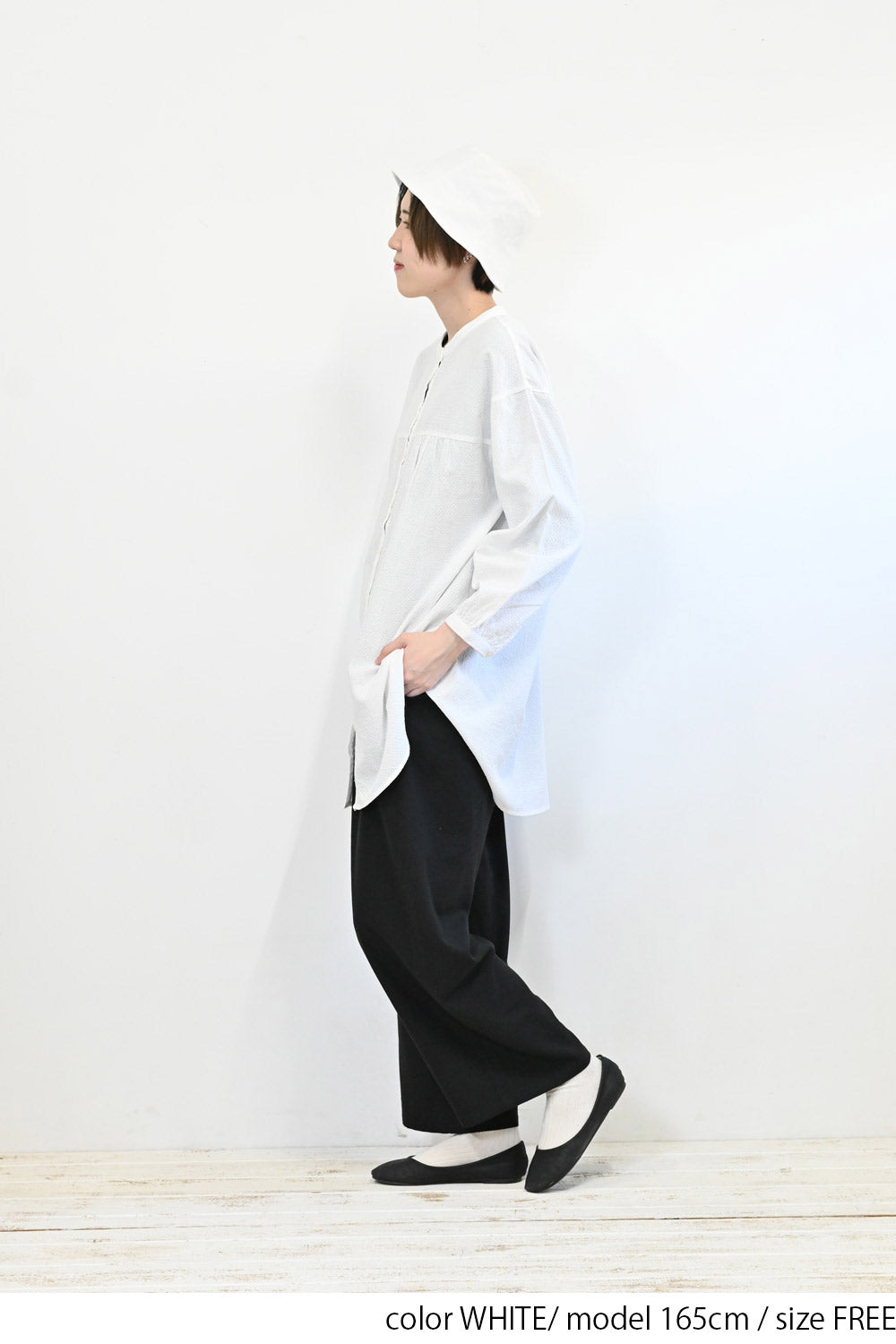 ≪SALE≫ Dobby Panel Gathered Tunic