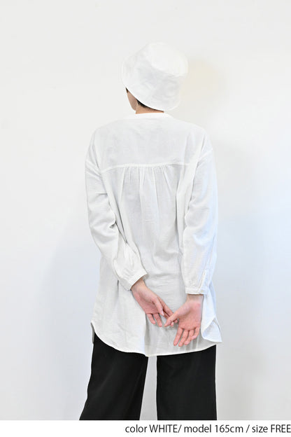 ≪SALE≫ Dobby Panel Gathered Tunic