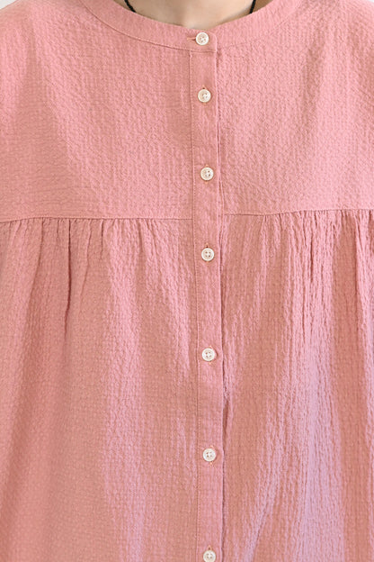 ≪SALE≫ Dobby Panel Gathered Tunic