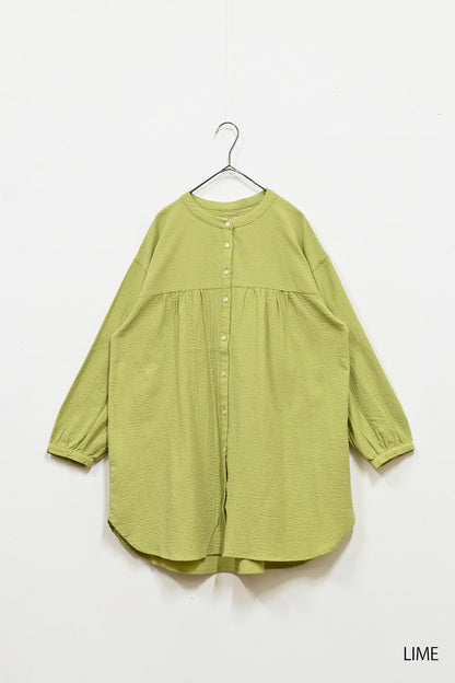 ≪SALE≫ Dobby Panel Gathered Tunic