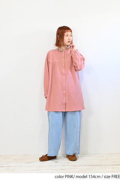 ≪SALE≫ Dobby Panel Gathered Tunic