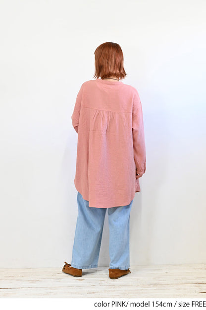 ≪SALE≫ Dobby Panel Gathered Tunic