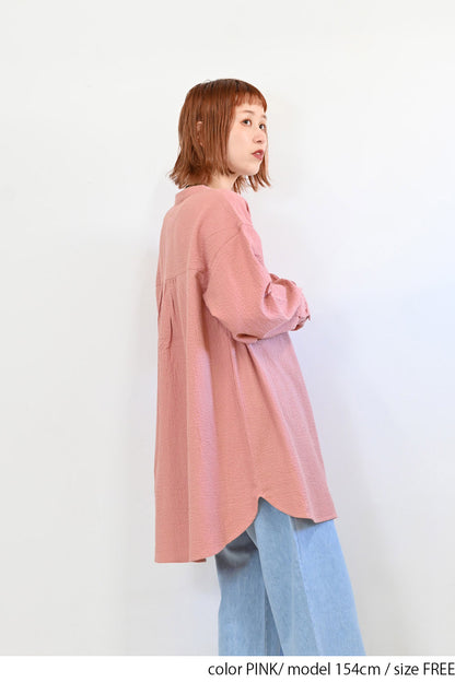 ≪SALE≫ Dobby Panel Gathered Tunic
