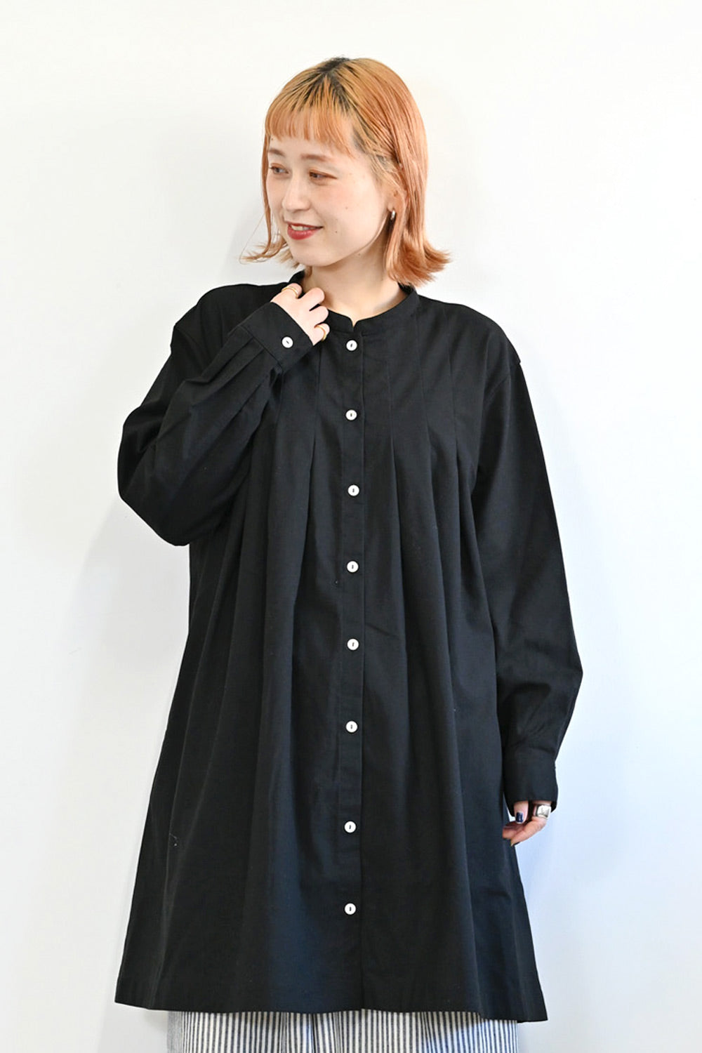 ≪SALE≫ Asymmetrical Hem A-Line Tuck Tunic