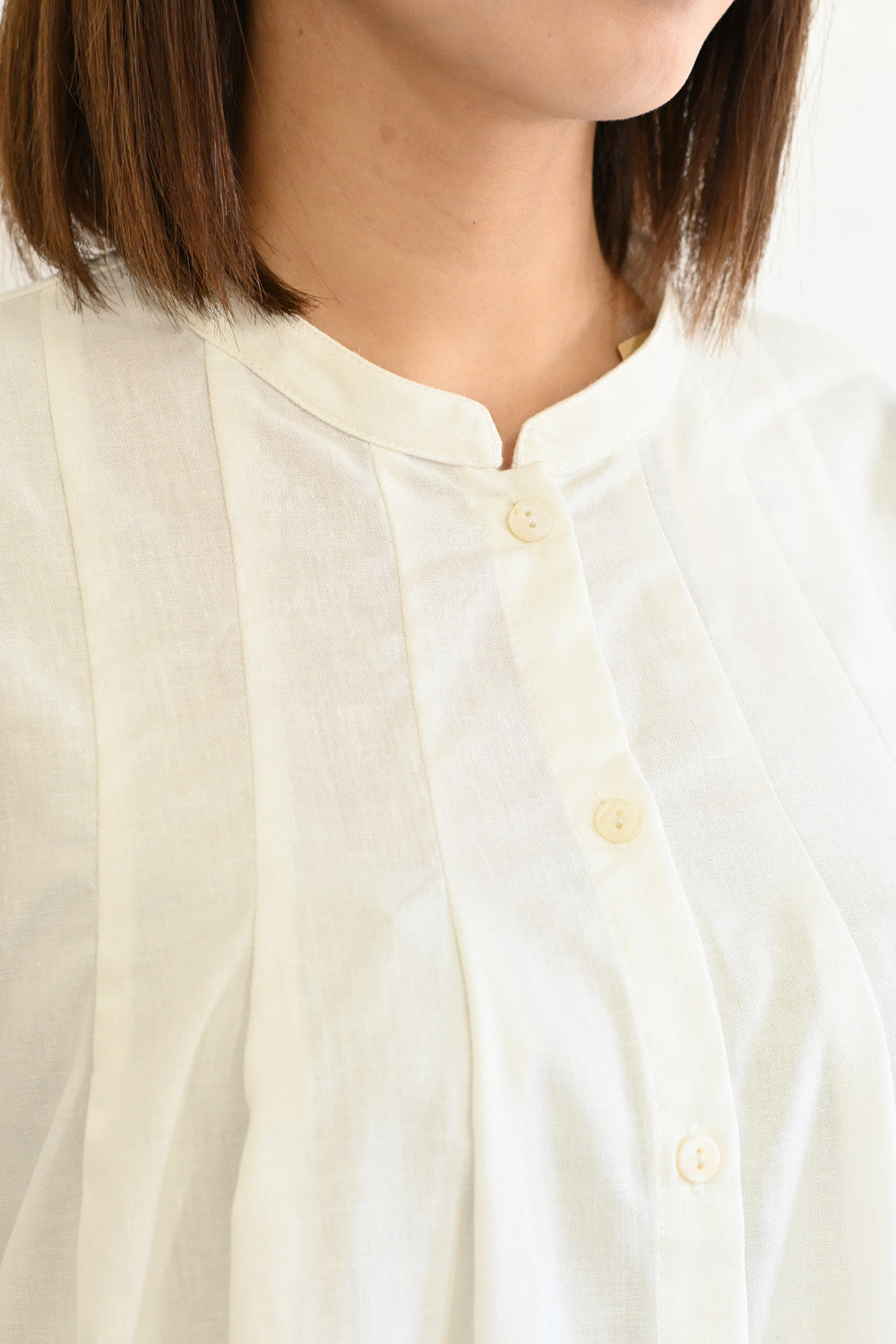≪SALE≫ Asymmetrical Hem A-Line Tuck Tunic