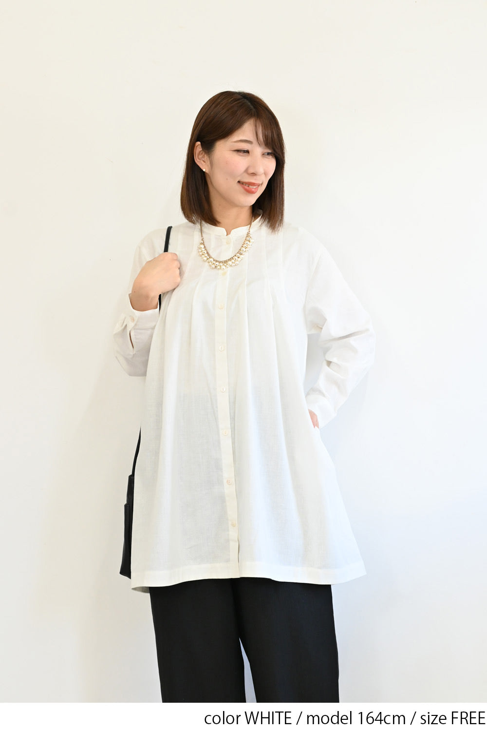 ≪SALE≫ Asymmetrical Hem A-Line Tuck Tunic