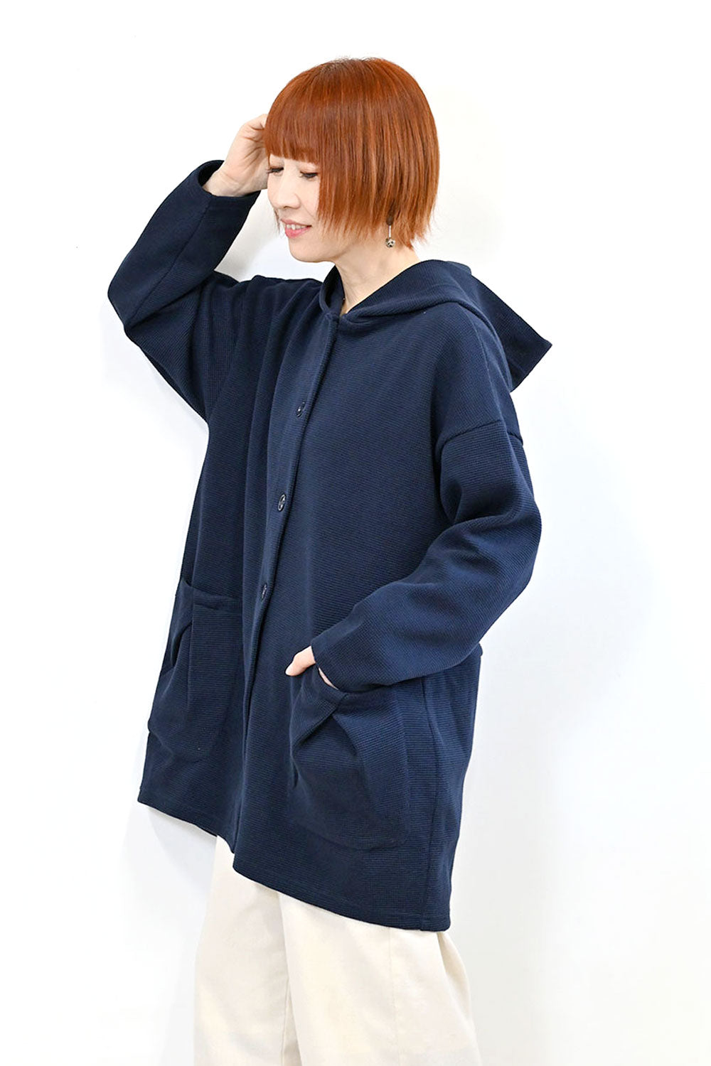 ＼Limited Stock／≪SALE≫★2407 Received from Hideo, Listed for Reduction, Not Public★ Pique Style Cocoon Long Parka