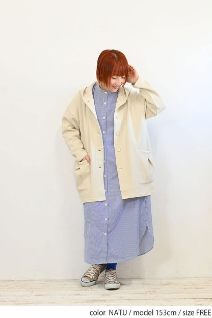 ＼Limited Stock／≪SALE≫★2407 Received from Hideo, Listed for Reduction, Not Public★ Pique Style Cocoon Long Parka