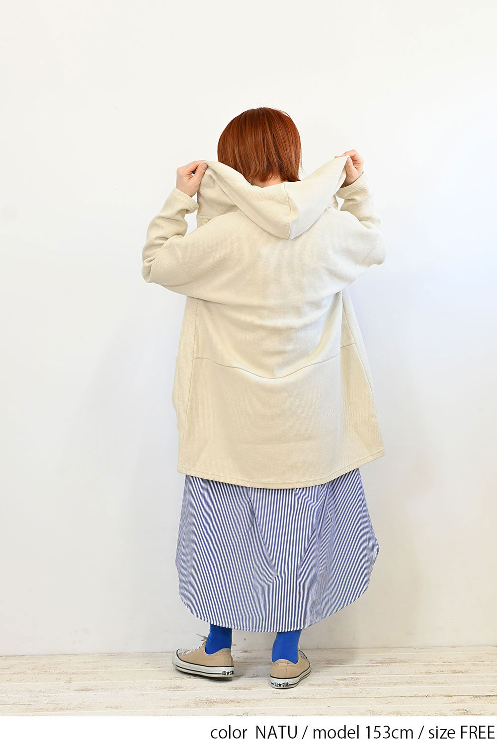 ＼Limited Stock／≪SALE≫★2407 Received from Hideo, Listed for Reduction, Not Public★ Pique Style Cocoon Long Parka