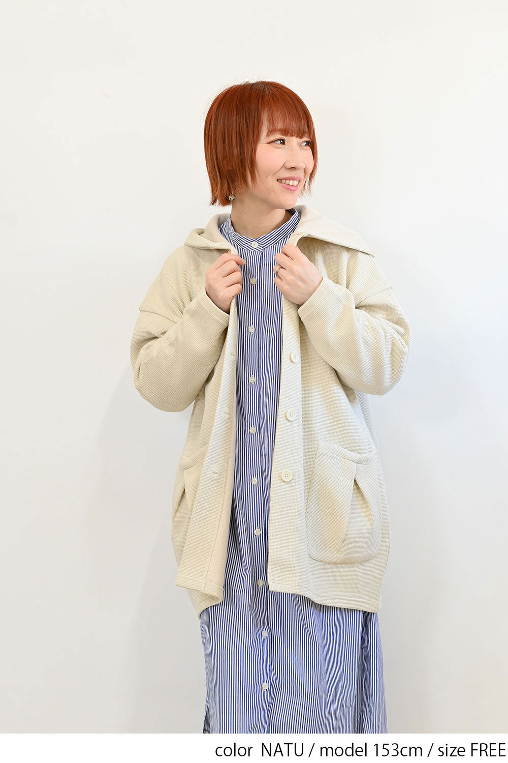＼Limited Stock／≪SALE≫★2407 Received from Hideo, Listed for Reduction, Not Public★ Pique Style Cocoon Long Parka