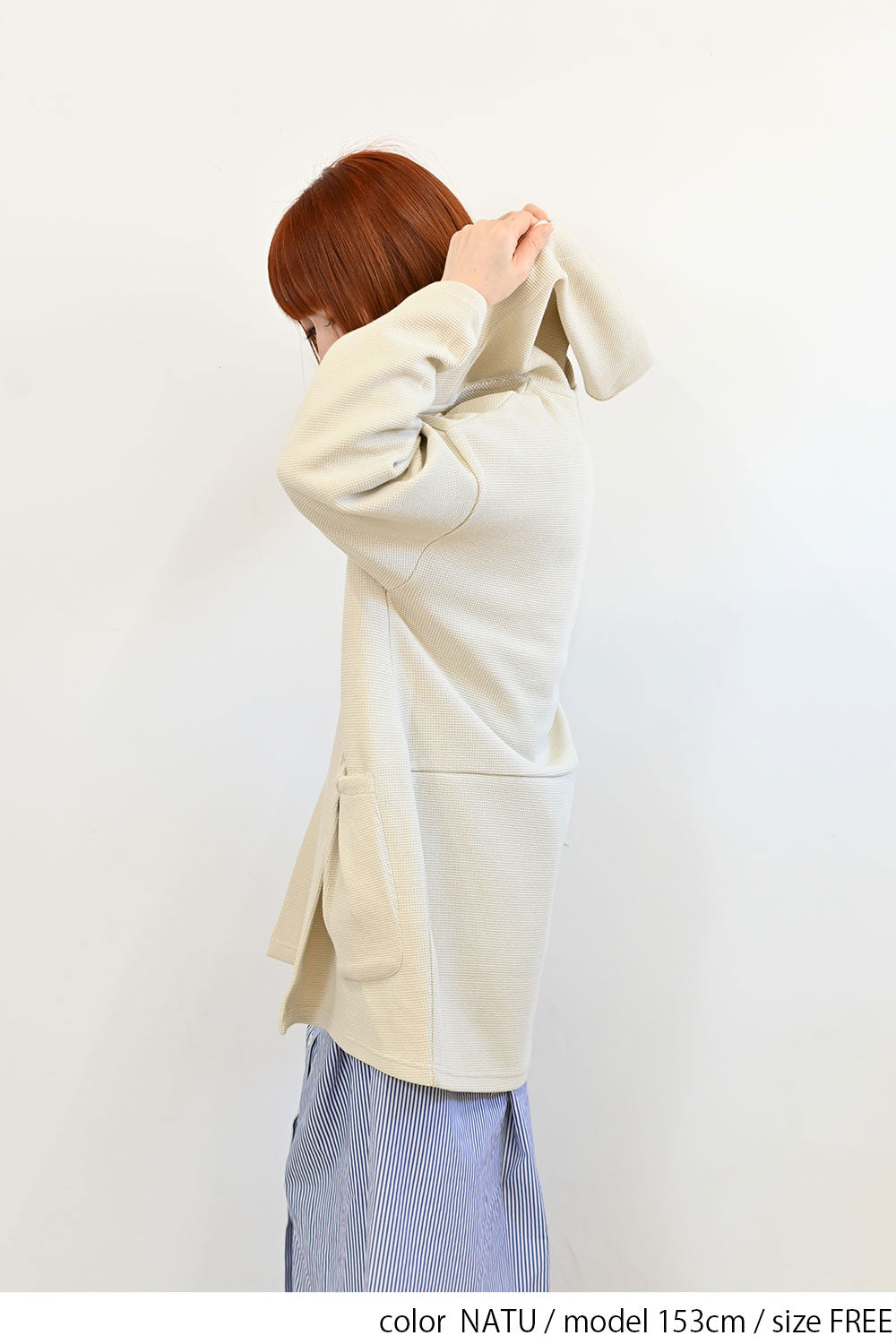 ＼Limited Stock／≪SALE≫★2407 Received from Hideo, Listed for Reduction, Not Public★ Pique Style Cocoon Long Parka