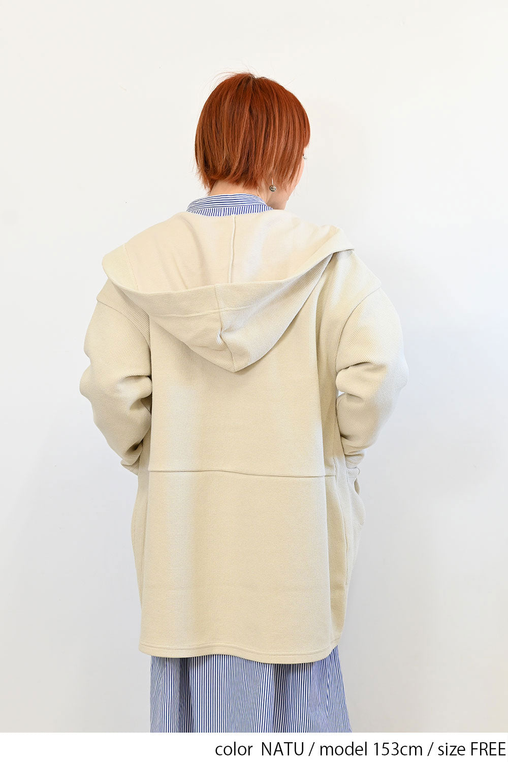 ＼Limited Stock／≪SALE≫★2407 Received from Hideo, Listed for Reduction, Not Public★ Pique Style Cocoon Long Parka