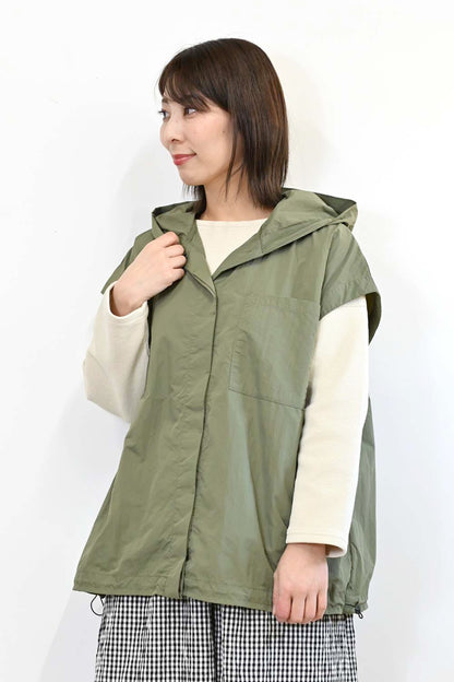 ＼Limited Stock／≪SALE≫★2407 Received from Hideo, Listed for Reduction, Not Public★ Nylon Hood VEST