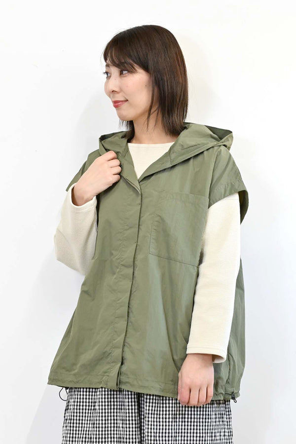 ＼Limited Stock／≪SALE≫★2407 Received from Hideo, Listed for Reduction, Not Public★ Nylon Hood VEST
